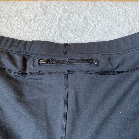 REI Straight Leg Athletic Pants Women M Black High‎ Waisted Zipper Leg Stretch - Picture 5 of 12
